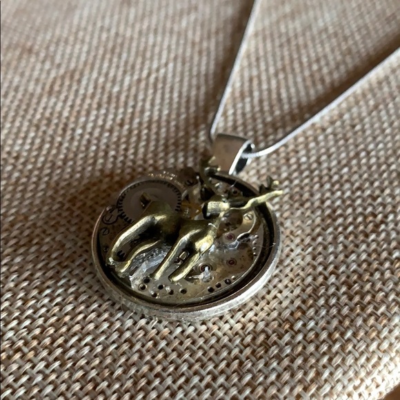 Deer Steampunk Necklace New - Picture 5 of 10